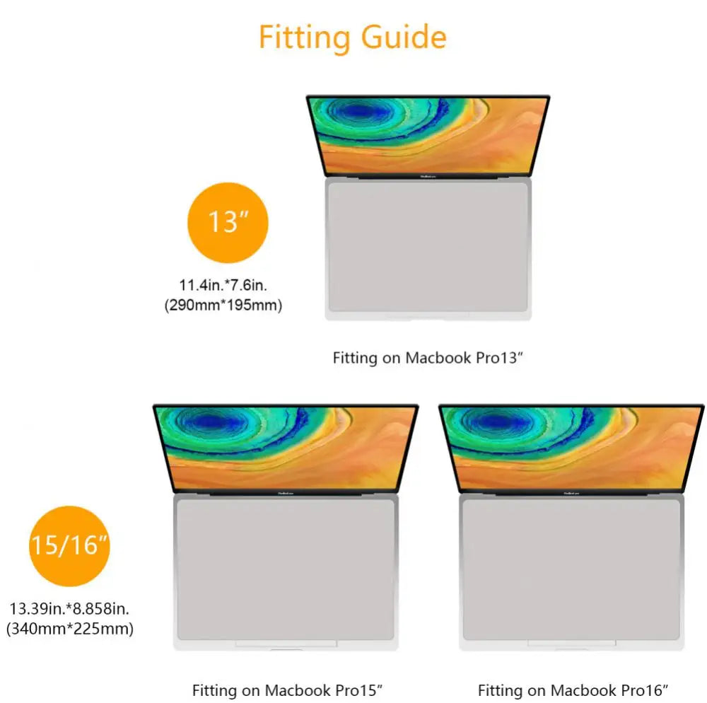Mikrofaser Reinigungstuch & Abdeckung für MacBook 13/15/16 Zoll & Pods