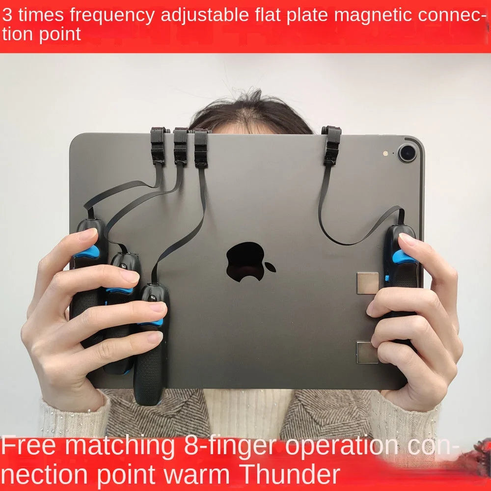 Magnetischer iPad FPS Gaming Controller mit 6-, 7- und 8-Finger Steuerung, 3-fach verstellbar