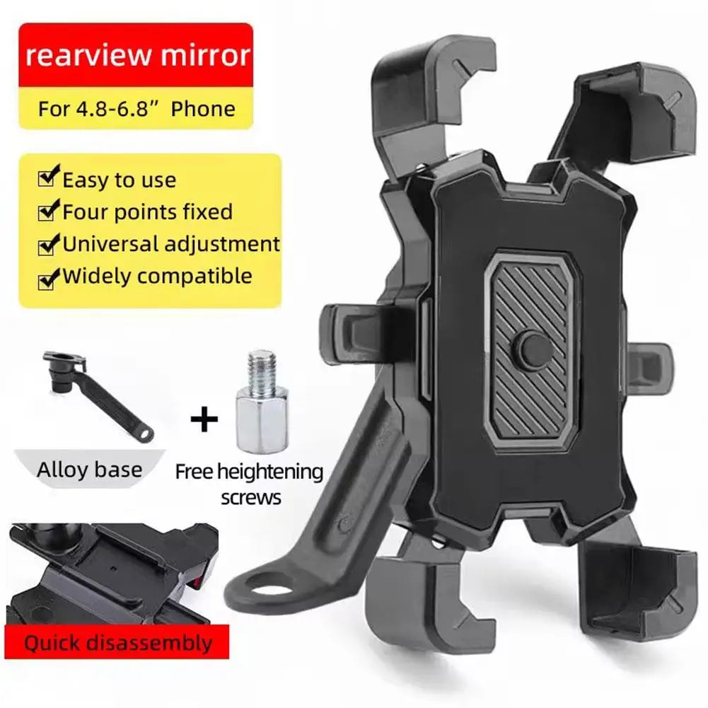Universal 360° drehbarer Handyhalter für Motorrad, Mountainbike, E-Bike, GPS-Navigation