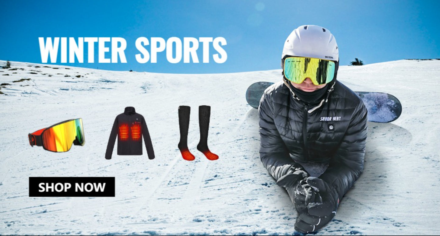 Heizdehandschuhe mit Touchscreen, wasserdicht, für Outdoor-Sport & Motorrad, batteriebetrieben