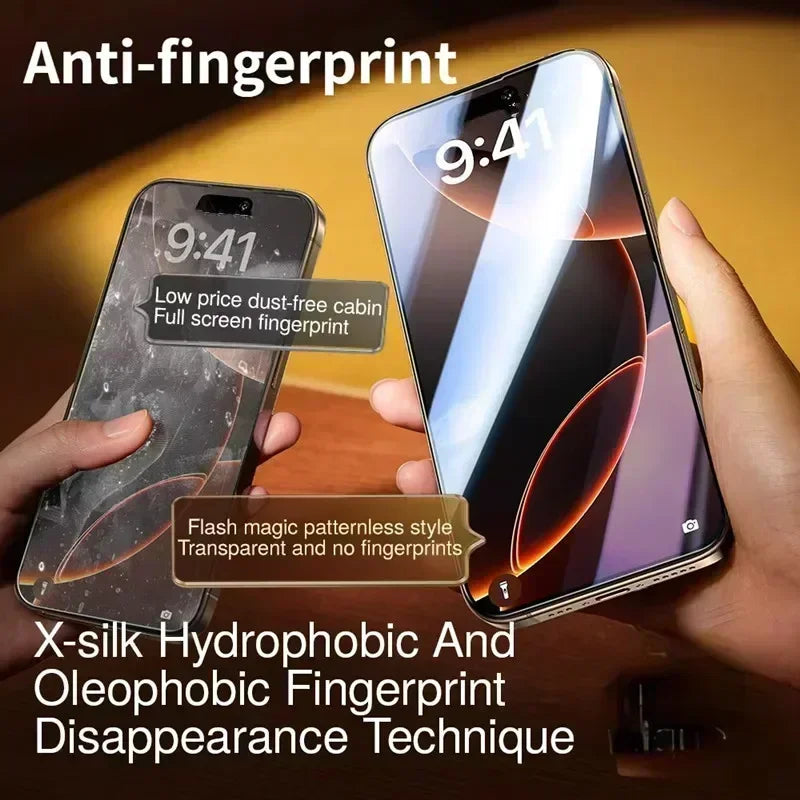 3er-Pack Anti-Spy Displayschutz für iPhone 7–16 Serie, staubfreie Montage