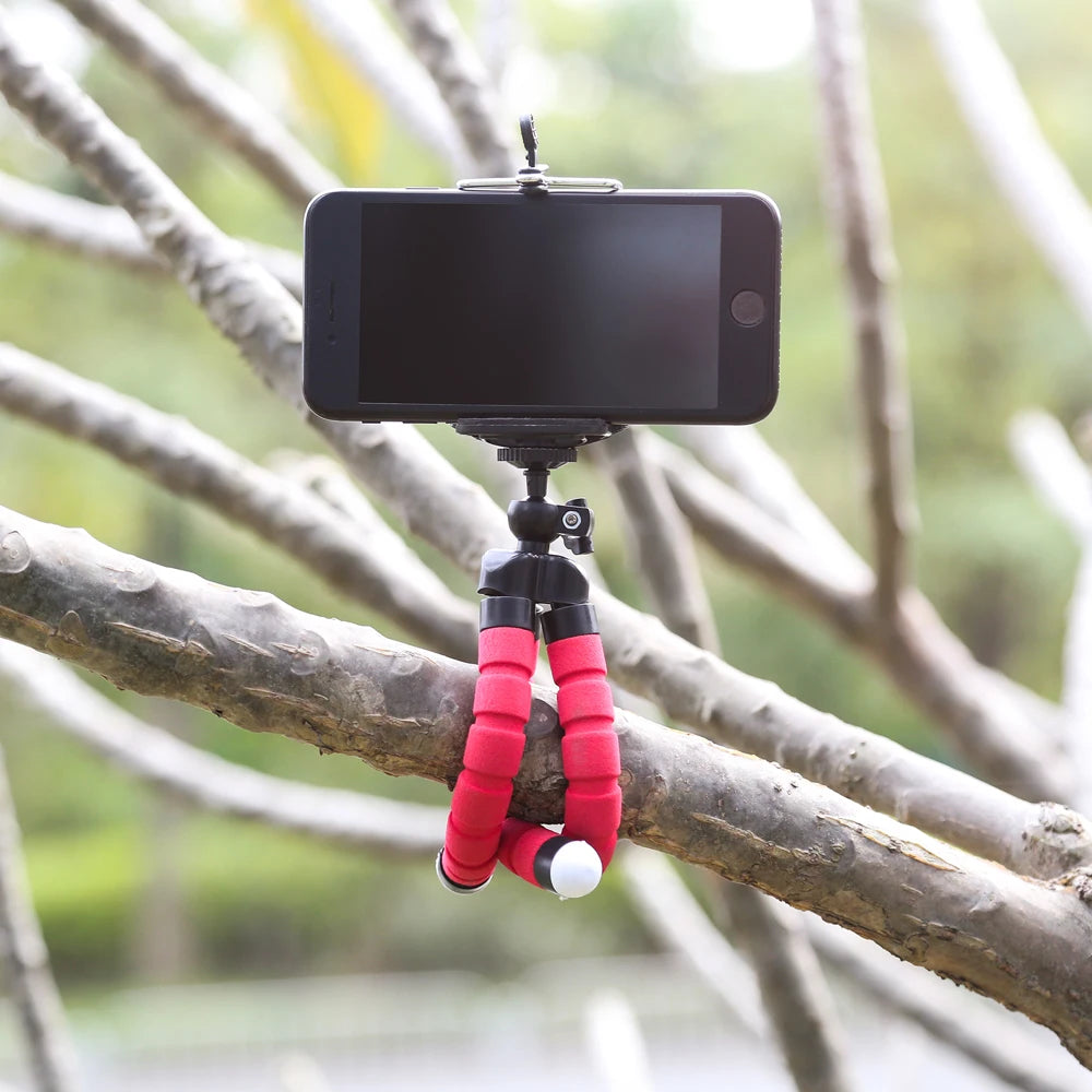 Flexibles Octopus Stativ für Handy, Kamera, Selfie, Monopod mit Fernsteuerung
