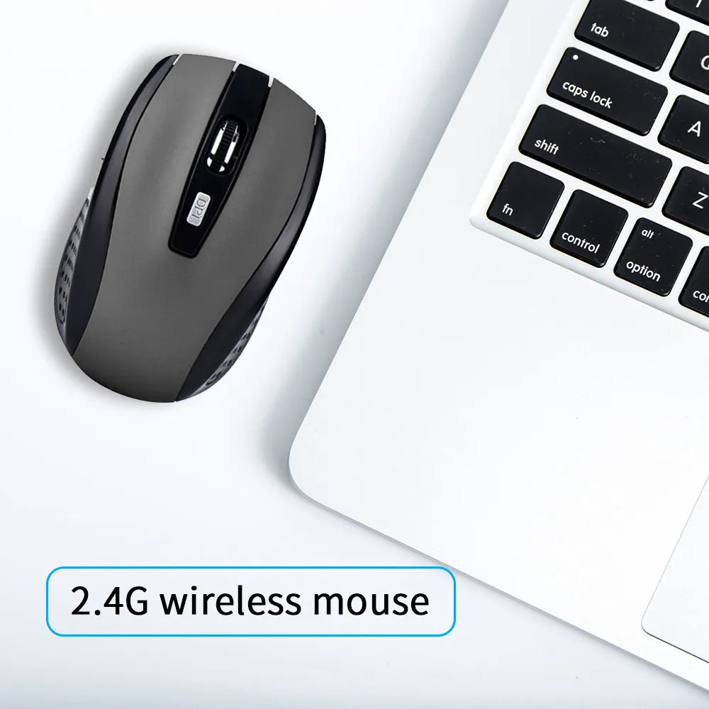 Kabellose leise Maus 2.4G – Tragbare Office-Maus mit einstellbarem DPI für Laptop & PC