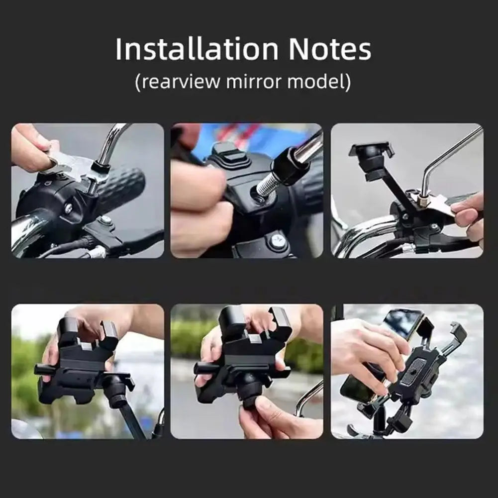 Universal 360° drehbarer Handyhalter für Motorrad, Mountainbike, E-Bike, GPS-Navigation