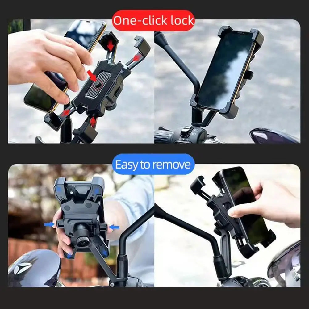 Universal 360° drehbarer Handyhalter für Motorrad, Mountainbike, E-Bike, GPS-Navigation