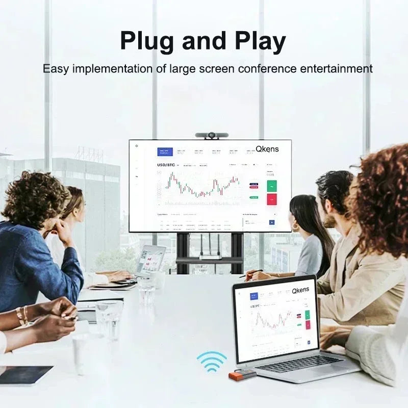 50m Wireless Display Adapter HDMI Extender für DVD, STB, Laptop, PC zu TV, Projektor