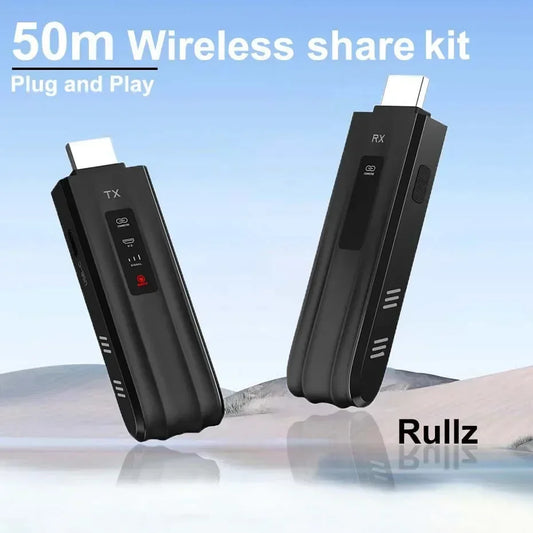 50m Wireless Display Adapter HDMI Extender für DVD, STB, Laptop, PC zu TV, Projektor