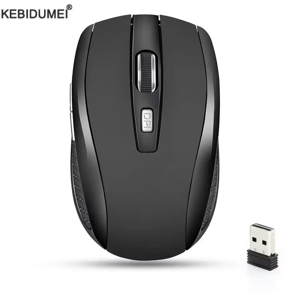 Kabellose leise Maus 2.4G – Tragbare Office-Maus mit einstellbarem DPI für Laptop & PC