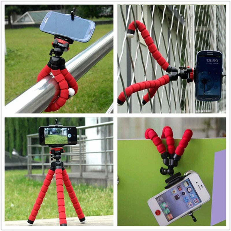 Flexibles Octopus Stativ für Handy, Kamera, Selfie, Monopod mit Fernsteuerung