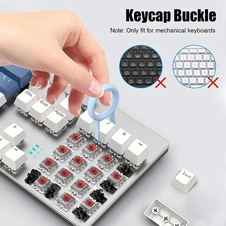 7-in-1 Tastatur-Reiniger Set mit Keycap-Entferner, Ohrhörer-Reiniger, Bildschirm-Reinigungsbürste
