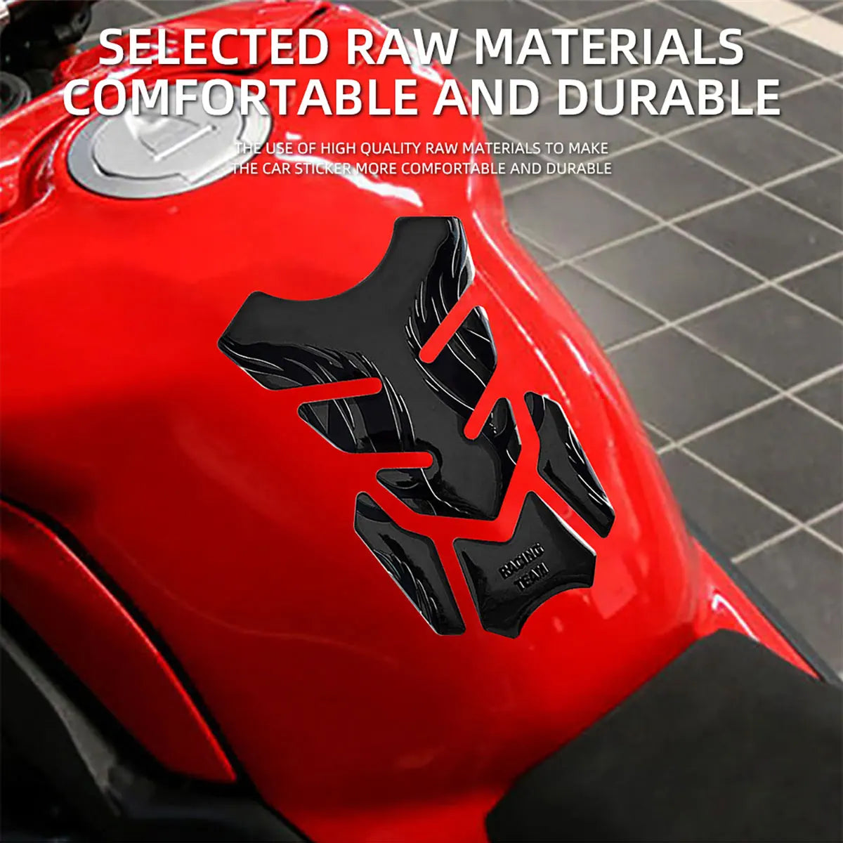 1/2/5 Set Motorrad Tankaufkleber 3D Gummi Gas Öl Tank Pad Schutz Abdeckung Anti-Rutsch