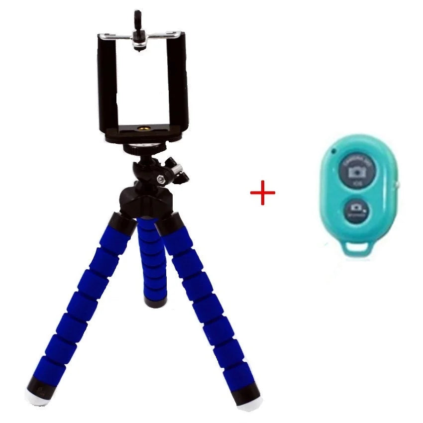 Flexibles Octopus Stativ für Handy, Kamera, Selfie, Monopod mit Fernsteuerung