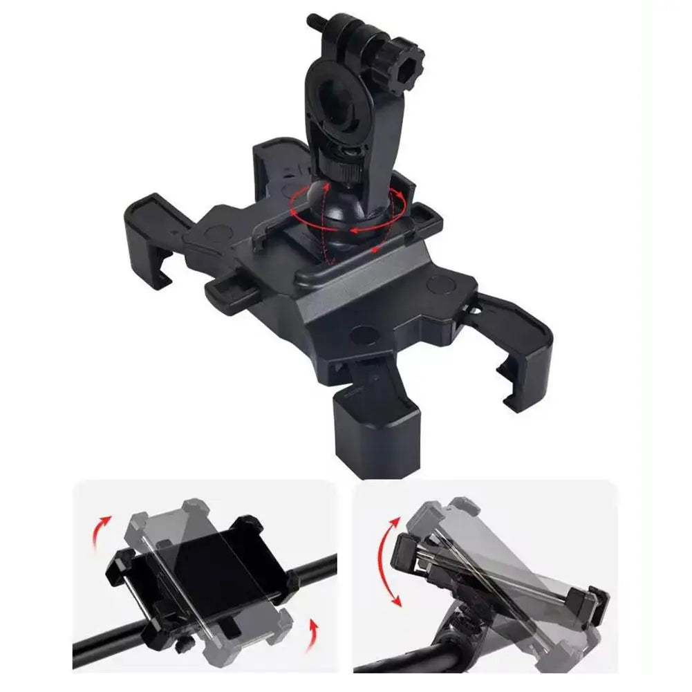 Universal 360° drehbarer Handyhalter für Motorrad, Mountainbike, E-Bike, GPS-Navigation