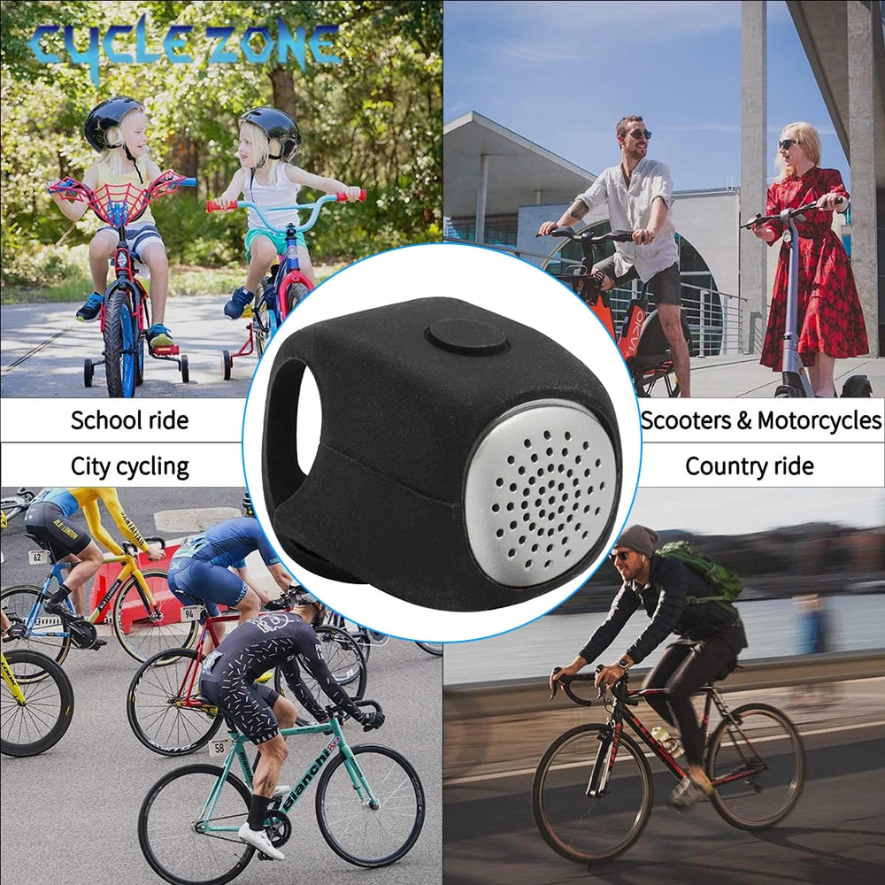 Elektrische Fahrradklingel mit 3 Soundmodi – lautes Horn für MTB, Rennrad & Motorrad