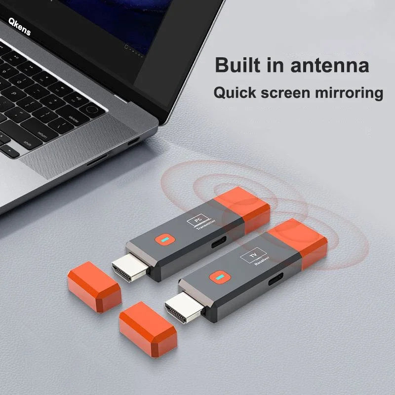 50m Wireless Display Adapter HDMI Extender für DVD, STB, Laptop, PC zu TV, Projektor