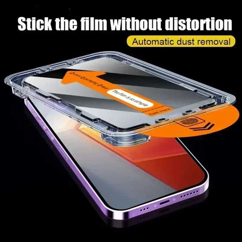 3er-Pack Anti-Spy Displayschutz für iPhone 7–16 Serie, staubfreie Montage